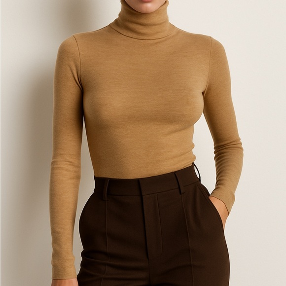 Club Monaco Sweaters - Club Monaco Sweater S Wool Cashmere Turtleneck Minimalist Quiet Luxury Parisian